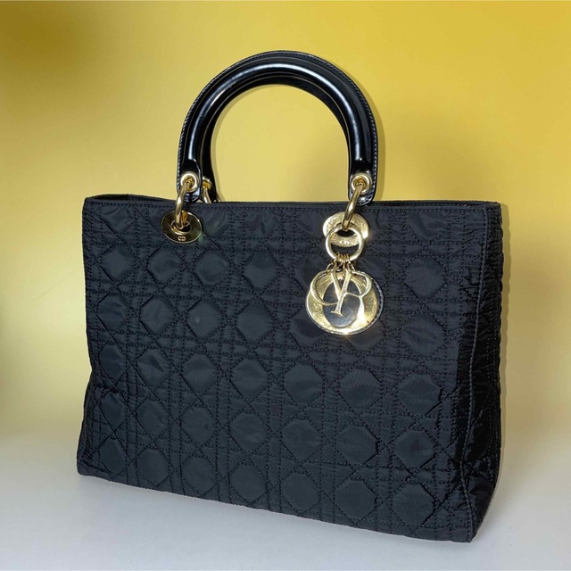 完売】 Christian Dior ナイロン レディーディオール カナージュ