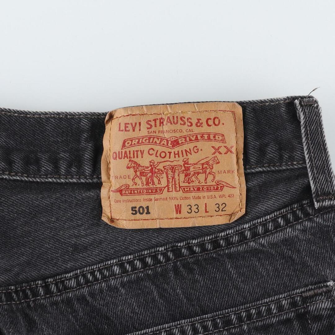 リーバイス Levi's リーバイス501 FOR WOMEN ブラックジーンズ ストレートデニムパンツ USA製 レディースXL(w31) /eaa306508 2