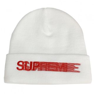 シュプリーム(Supreme)のSUPREME Motion Logo Beanie White(ニット帽/ビーニー)