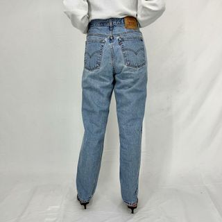 リーバイス Levi's 550 RELAXED FIT TAPERED LEG ブラックジーンズ テーパードデニムパンツ USA製 レディースM(w27) ヴィンテージ /taa000832