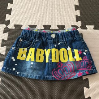 ベビードール(BABYDOLL)の【美品】ベビードール スカート デニム(スカート)