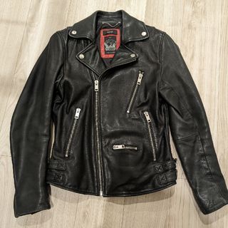 ディーゼル(DIESEL)のDIESEL　ディーゼル　タイムレス　希少　M　ダブルライダース　ルイスレザー(ライダースジャケット)