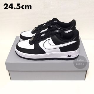 ナイキ(NIKE)の24.5《新品》ナイキ エアフォース 1 '07 パンダ ホワイト ブラック 黒(スニーカー)