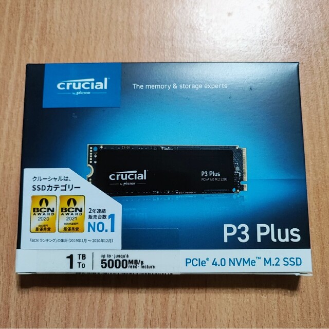 M22280インターフェースCrucial SSD P3 Plus 1TB CT1000P3PSSD8JP