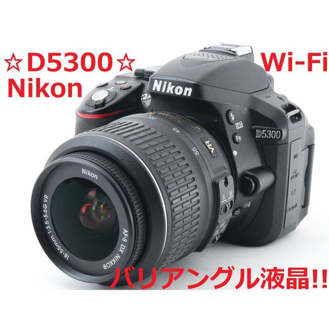 4833 Wi-Fi搭載♪☆ショット数2880回!!☆ Nikon D5300 最も 21267円 ...