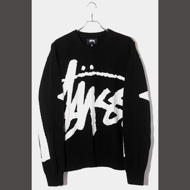 52cm身幅22AW Stussy Stock Sweater ニット XL ブラック