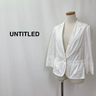 アンタイトル(UNTITLED)のUNTITLED アンタイトル 薄手ジャケット アイボリー レディース(その他)