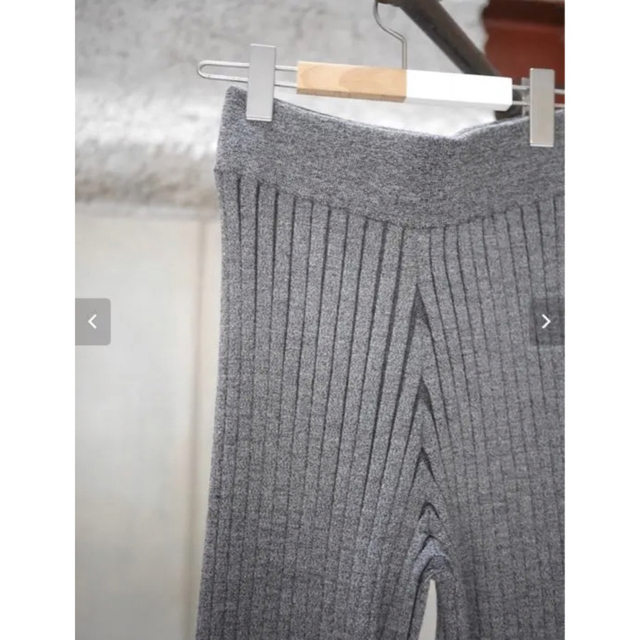 HYKE(ハイク)のHYKE / WIDE RIBBED PANTS (GRAY ) レディースのパンツ(カジュアルパンツ)の商品写真