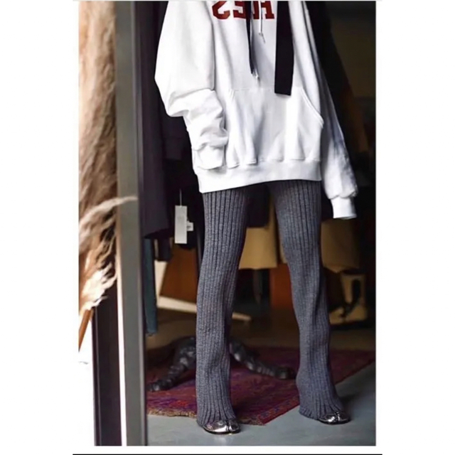 HYKE - HYKE / WIDE RIBBED PANTS (GRAY )の通販 by sako's shop HYKE - HYKE / WIDE RIBBED PANTS (GRAY )の通販 by sako's shop