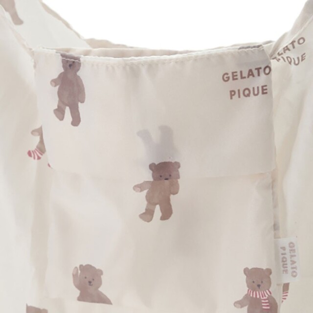 gelato pique(ジェラートピケ)の新品未使用　ジェラートピケ　ベア柄エコバック　アイボリーです(^^) レディースのバッグ(エコバッグ)の商品写真