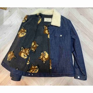 メゾンキツネ(MAISON KITSUNE')の[美品]メゾンキツネ　ボアデニムジャケット　サイズ:M(Gジャン/デニムジャケット)