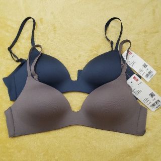 ユニクロ(UNIQLO)のUNIQLO ワイヤレスブラ  AB 65/70(ブラ)