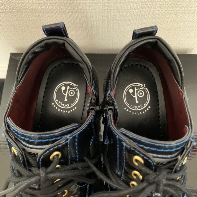 YOSUKE(ヨースケ)の【早い者勝ち】YOSUKE 厚底レースアップシューズ ブラックブルー レディースの靴/シューズ(スニーカー)の商品写真