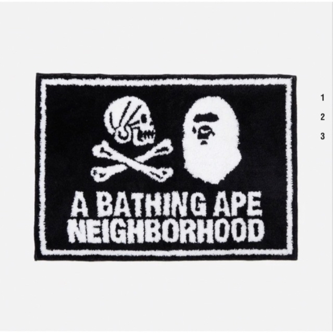 NEIGHBORHOOD(ネイバーフッド)のBAPE NBHD RUG MAT インテリア/住まい/日用品のラグ/カーペット/マット(ラグ)の商品写真