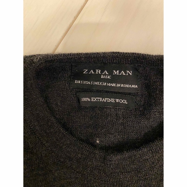 ZARA(ザラ)の【美品】ZARA ウールニット メンズのトップス(ニット/セーター)の商品写真
