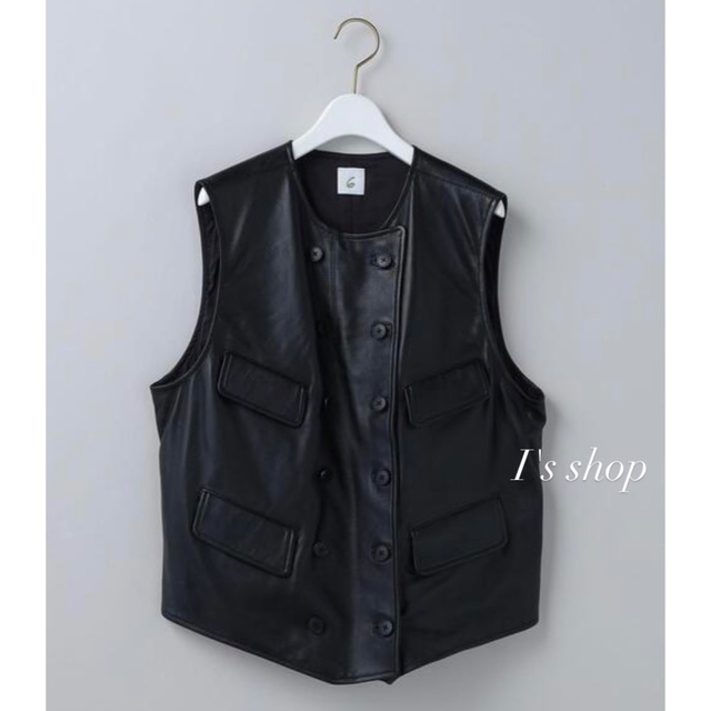 定価61,600円 1/22まで特別値下げ ROKU LEATHER VEST