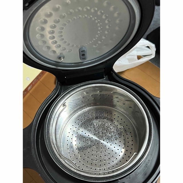 ロカボ 炊飯器 糖質オフ ブラック スマホ/家電/カメラの調理家電(炊飯器)の商品写真