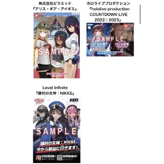 コミックマーケット101 献血応援イベント ポスター 3枚セット(ポスター)