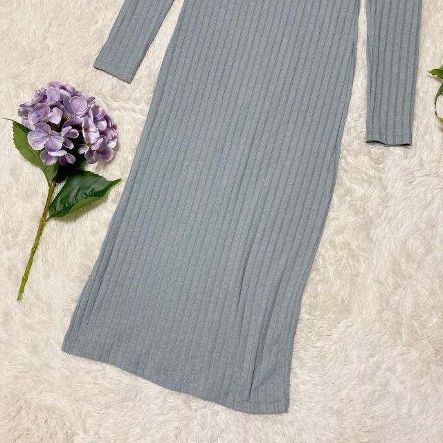ZARA - ZARA♡ハイネック リブ編みニット ロングワンピース ZARA - ZARA♡ハイネック リブ編みニット ロングワンピース