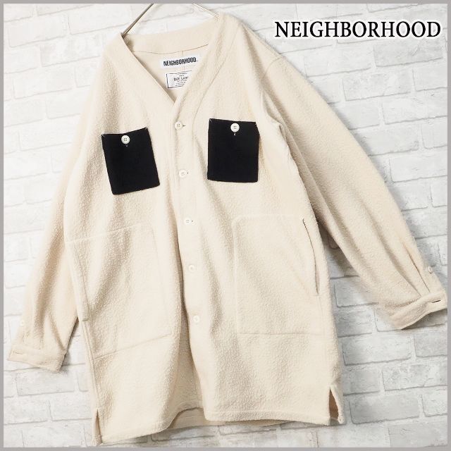 【NEIGHBORHOOD】L/18AW/ナッピングフリース/ノーカラー JKT