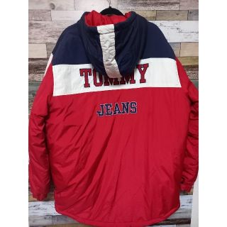 TOMMY JEANS　トミージーンズ　マルチカラー　中綿ナイロンジャケット　L(ナイロンジャケット)