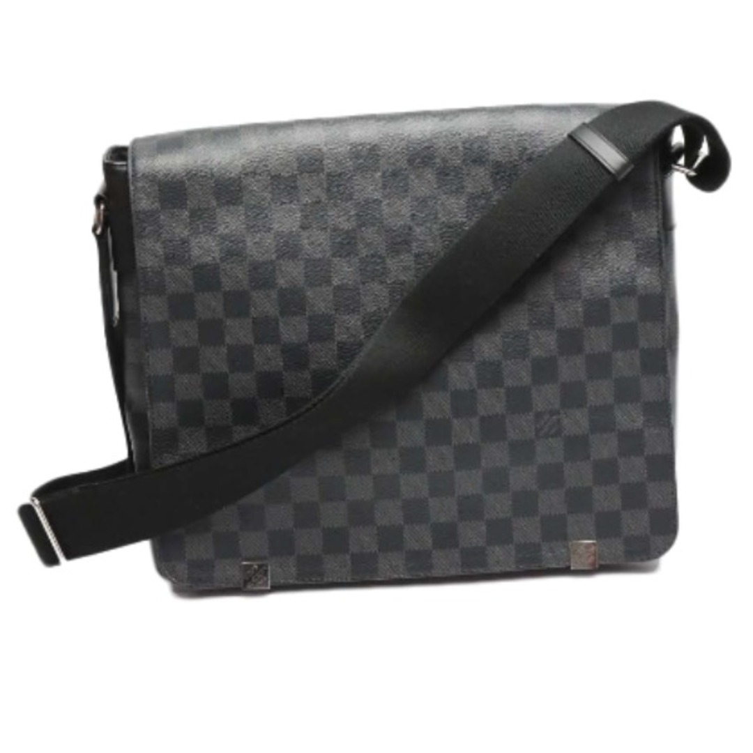 ルイヴィトン N41029 ショルダーバッグ ブラック/グレー  LOUIS VUITTON ディストリクトMM ダミエ グラフィット