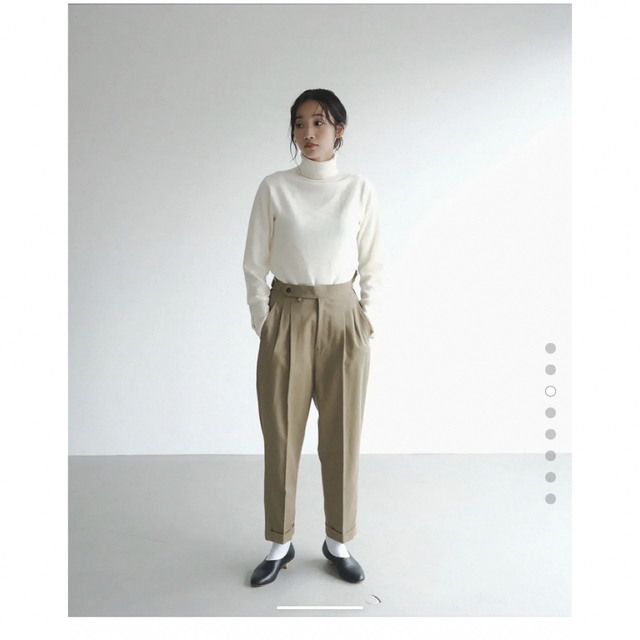 80/20クロス foufou アジャストストレートパンツ(生地に張りのあるver