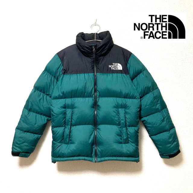 【超美品】THE NORTH FACE ノースフェイス　ヌプシ　ダウン　M 緑ダウンジャケット