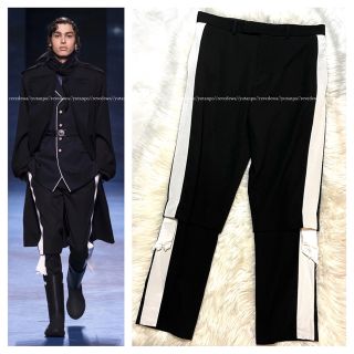 ディオールオム(DIOR HOMME)の本物2021AW 美品 コレクションモデル ディオールオム 側章 トラックパンツ(スラックス)