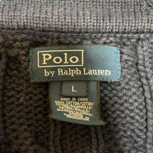 POLO RALPH LAUREN(ポロラルフローレン)のPOLO by RALPH LAUREN ケーブルニット　コットンセーター メンズのトップス(ニット/セーター)の商品写真