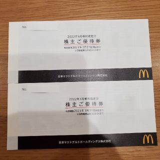 マクドナルド　株主優待券　２冊(その他)