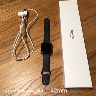 アップルウォッチ(Apple Watch)のAPPLE WATCH series3 42mm(腕時計(デジタル))