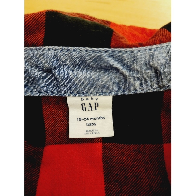 babyGAP(ベビーギャップ)のbabyGap　ロンパース　長袖　シャツ　サイズ90 キッズ/ベビー/マタニティのベビー服(~85cm)(ロンパース)の商品写真