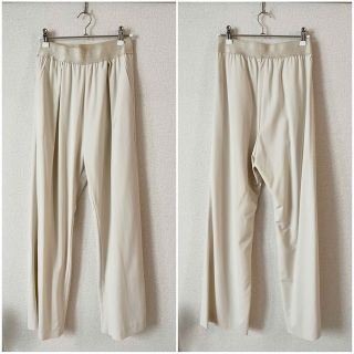 DEUXIEME CLASSE - ドゥーズィエムクラス WOOL/VI タック パンツ WHT
