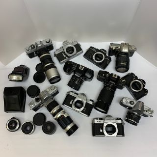 まとめ売り フィルムカメラ レンズ チェキ 三脚 レンズケース 計43