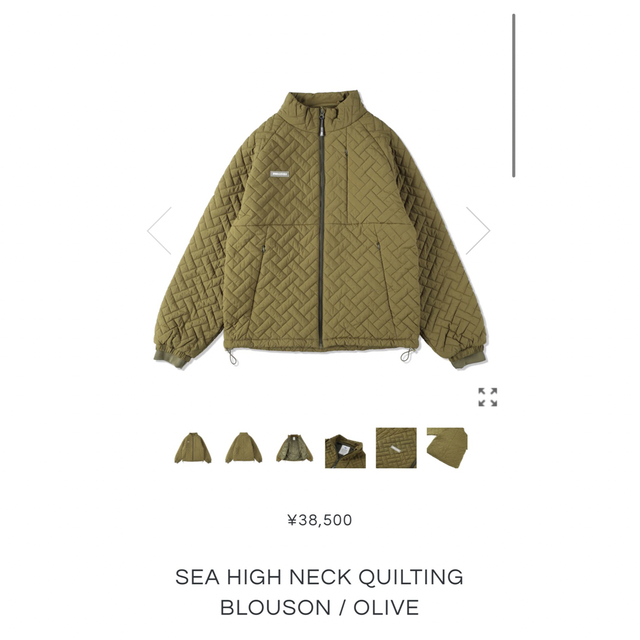 WIND AND SEA HIGH NECK QUILTING BLOUSON