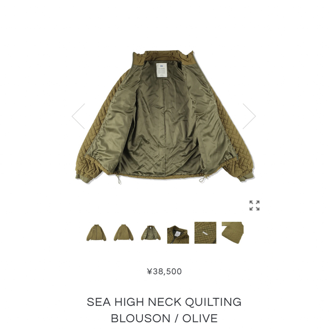 WIND AND SEA★HIGH NECK QUILTING BLOUSON