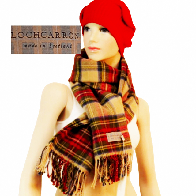 Lochcarron of scotland ロキャロン ラムズウール100％-