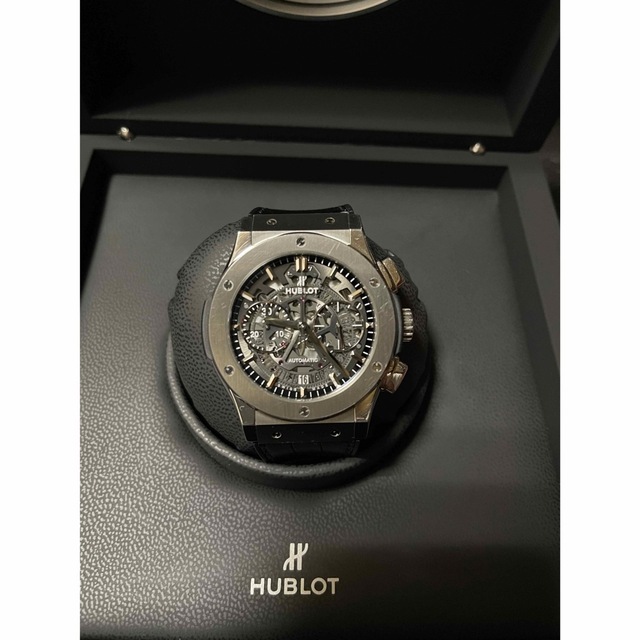 HUBLOT(ウブロ)のよっぴ様専用　HUBLOT クラシックフュージョンアエロフュージョン　チタニウム メンズの時計(腕時計(アナログ))の商品写真