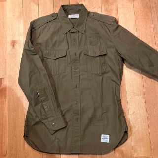 NEIGHBORHOOD ネイバーフッド シャツ サイズ:M 20AW グリッド柄 BDU ストレッチ ミリタリーシャツ 長袖 GRID BDU / ER-SHIRT. LS チャコール トップス カットソー カジュアルシャツ ブランド【メンズ】