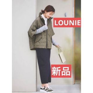 lounie キルティングポンチョ