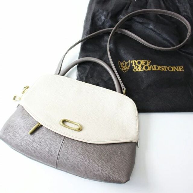 TOFF&LOADSTONE - ほぼ新品！未使用　TOFF＆LOADSTONE　バイカラーショルダーバッグ