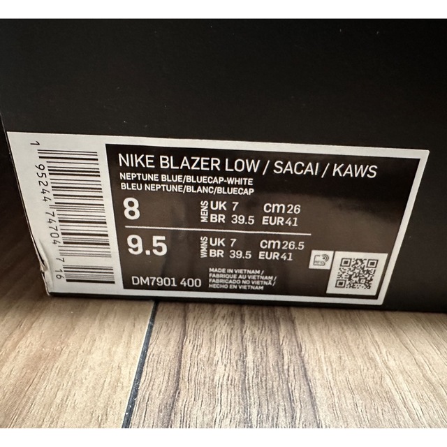 NIKE(ナイキ)のナイキ ×サカイ Sacai KAWS BLAZER LOW  26.5cm メンズの靴/シューズ(スニーカー)の商品写真