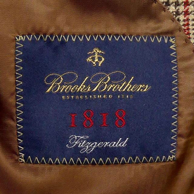 イタリア製 テーラードジャケット ブルックスブラザーズ メンズ 茶 TY2175古着屋BLUES