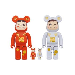 ベアブリック(BE@RBRICK)のBE＠RBRICK 達磨 ペコちゃん & ポコちゃん 100% & 400%(その他)