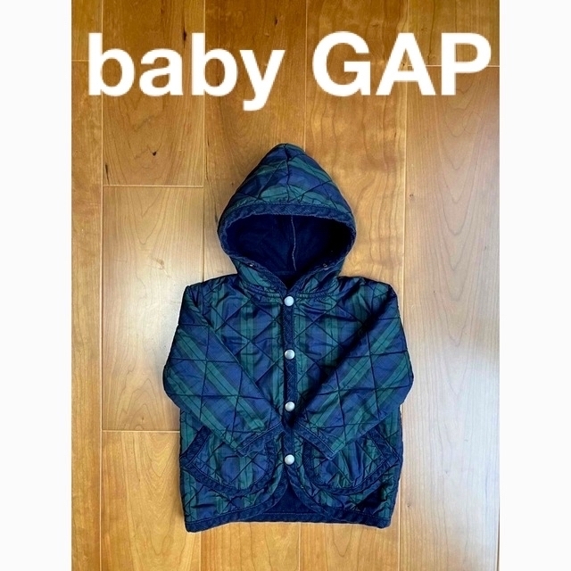 babyGAP(ベビーギャップ)のbaby GAP アウター★サイズ80★ベビー ギャップ★緑、チェック キッズ/ベビー/マタニティのベビー服(~85cm)(ジャケット/コート)の商品写真