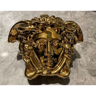 ヴェルサーチ(VERSACE)の希少★ 新品同様 ヴェルサーチ メデューサ 貯金箱 ゴールド オブジェ(置物)