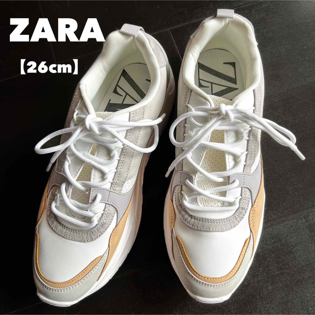 ZARA(ザラ)のZARA【1回使用】26cm スニーカー レディースの靴/シューズ(スニーカー)の商品写真