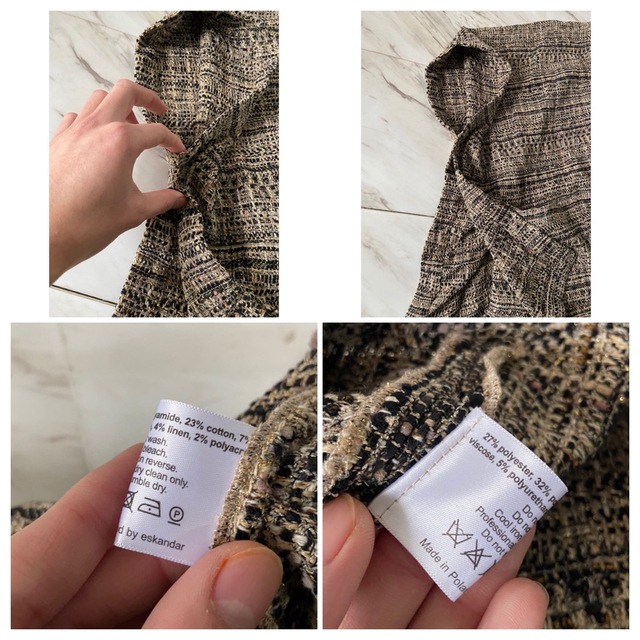 希少 00s〜 eskandar エスカンダー ミックス織 変型 羽織ジャケット メンズのジャケット/アウター(ノーカラージャケット)の商品写真