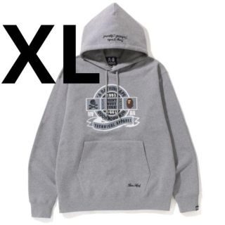 アベイシングエイプ(A BATHING APE)のBAPE × NEIGHBORHOOD  HOODIE　グレー　XL　新品(パーカー)